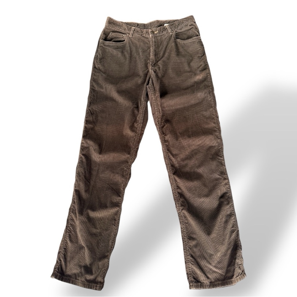 Bills Khakis Brown Corduroy Lightweight 5 Pocket Design Pants Jeans Size 33